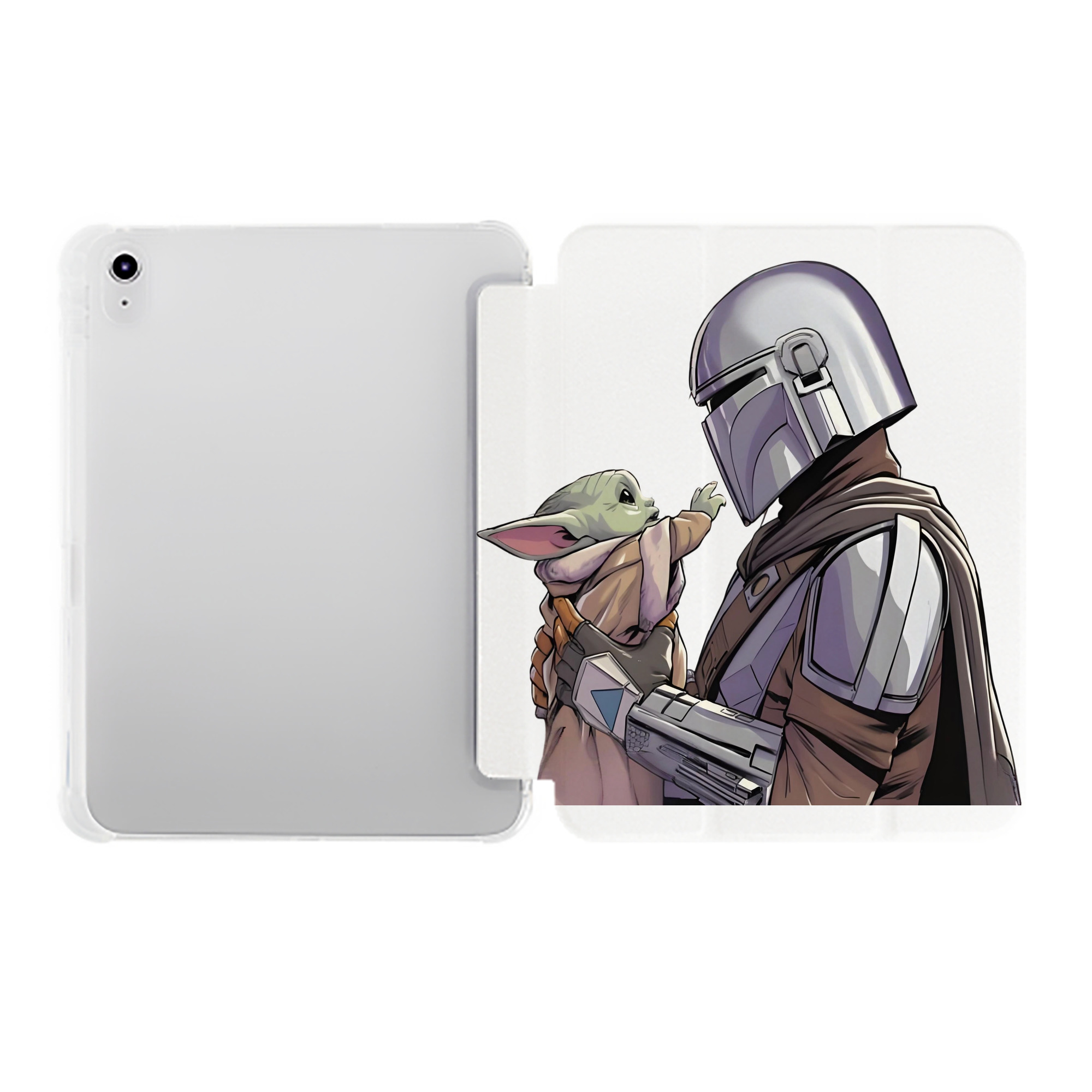 （画像用） スター・ウォーズ Star Wars IPad ケース ペン収納付き 三つ折りスタンド PUレザー×シリコン 対応機種9.5/10.5/10.9インチ
